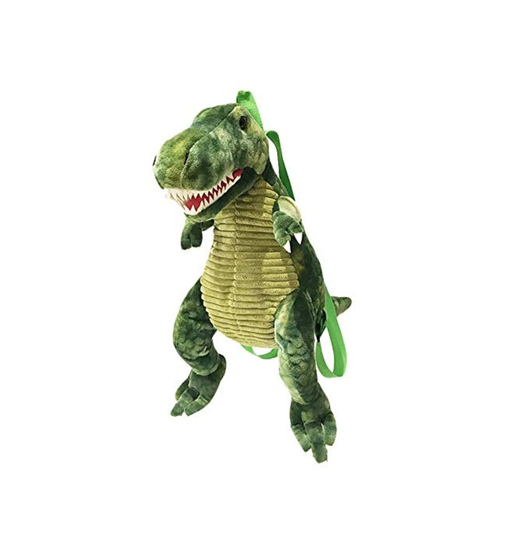 Producto GEMVIE Mochila Cartoon Dragón para Niños Niñas Bolsa de Doble Correas de Hombro Peluche para Escuela Viajes Excursión Talla Única Dinosaurio Verde