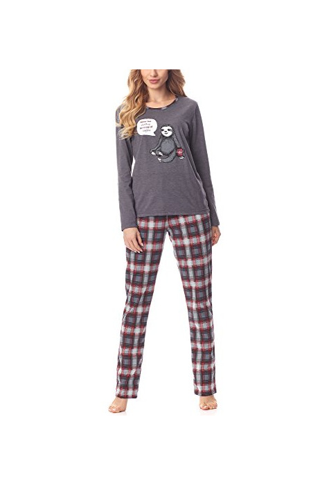 Moda Merry Style Pijama Conjunto Camiseta y Pantalones Ropa de Cama Mujer MS10-169