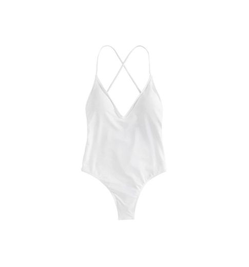 SOLYHUX Mujer Ropa de Baño Vestido de Playa Set Biquini una pieza