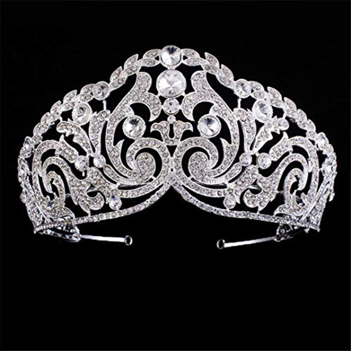 Fashion Cristal Nupcial Do Casamento Conjuntos de Joias Milheres Noiva Coroas Tiara Colar Brinco Joia Do Casamento Fig