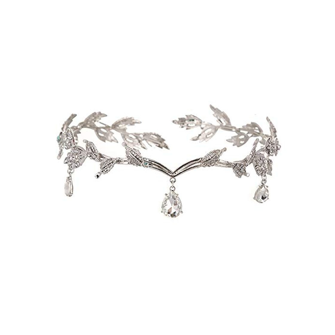 Fashion Deer Platz Diadema Tiara Nupcial, Tiara Diadema con Rhinestones para, Corona Nupcial