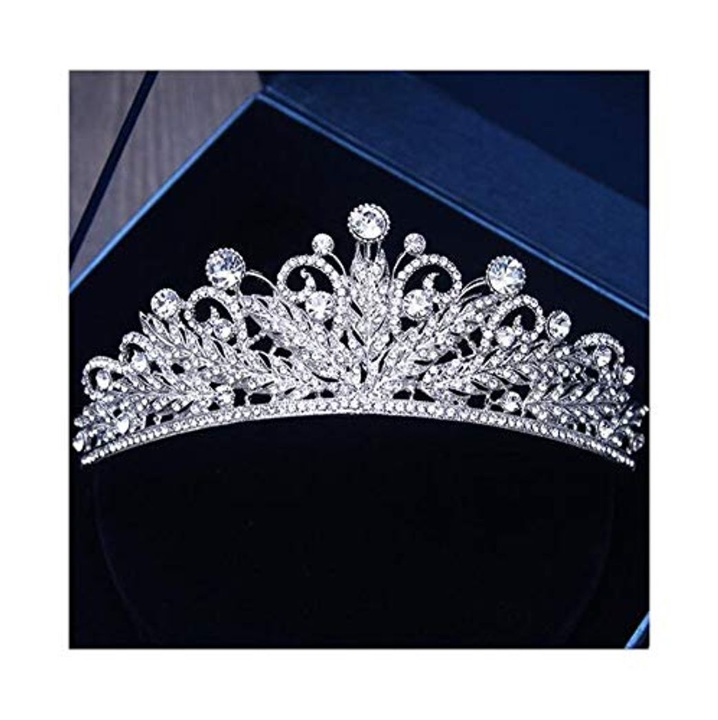 Fashion AdorabFruit Encanto Tiara Nupcial Corona cristalina Clara Hairwear Mujeres Hechas a Mano