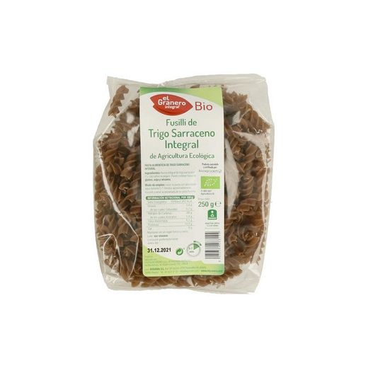 Fusilli integral de trigo sarraceno Bio 250 g de El Granero Integral