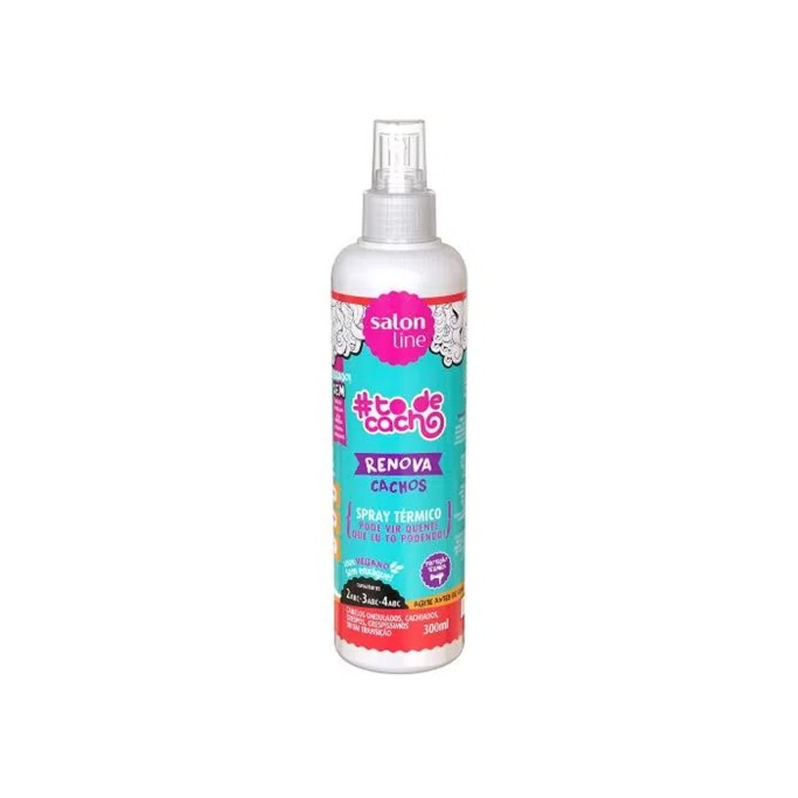 Social Spray Térmico Renova Cachos Salon Line 300ml