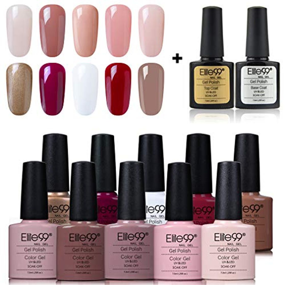 Beauty Elite99 Esmaltes Semipermanentes de Uñas en Gel UV LED