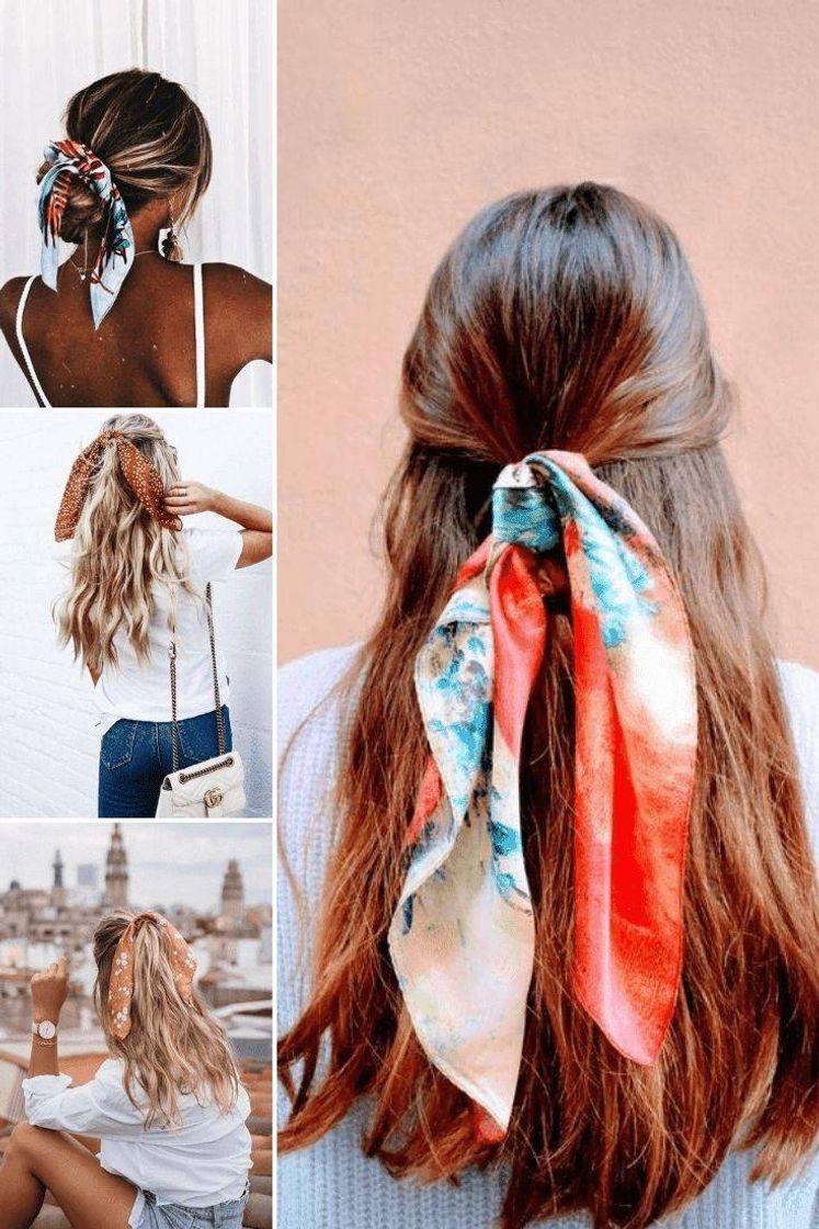 Moda lenço no cabelo