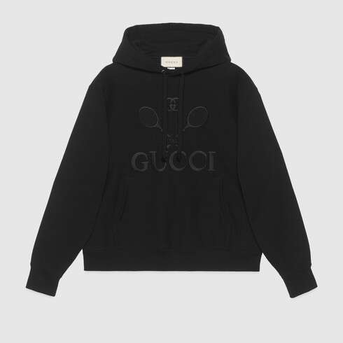 Fashion Hooded sweatshirt with Gucci Tennis | GUCCI® International