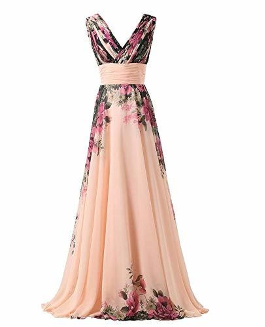 Social Ovender® Vestido Elegante Baile Dama Cerimonia Largo para Mujer Niñas Party Casual,