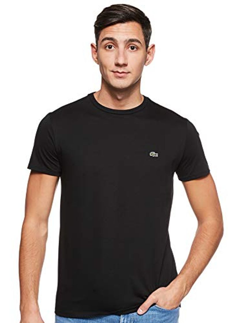 Moda Lacoste TH6709, Camiseta para Hombre, Negro