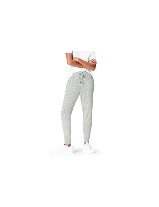 Fashion find. Joggers with Drawstring Waist and Tapered Cut Pantalones, Gris