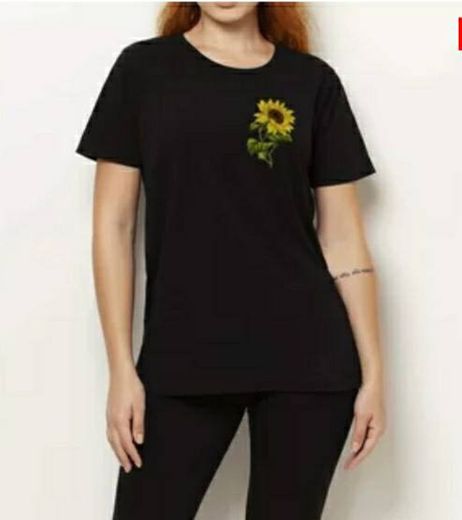 • camiseta girassol preta SHOP77🌻