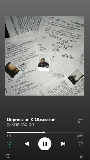 Depression & Obsession
XXXTENTACION 
