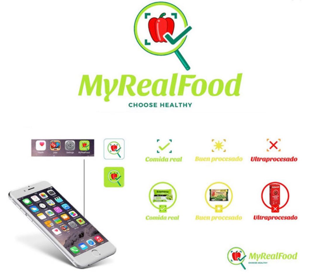 App MyRealFood: Recetas y alimentos