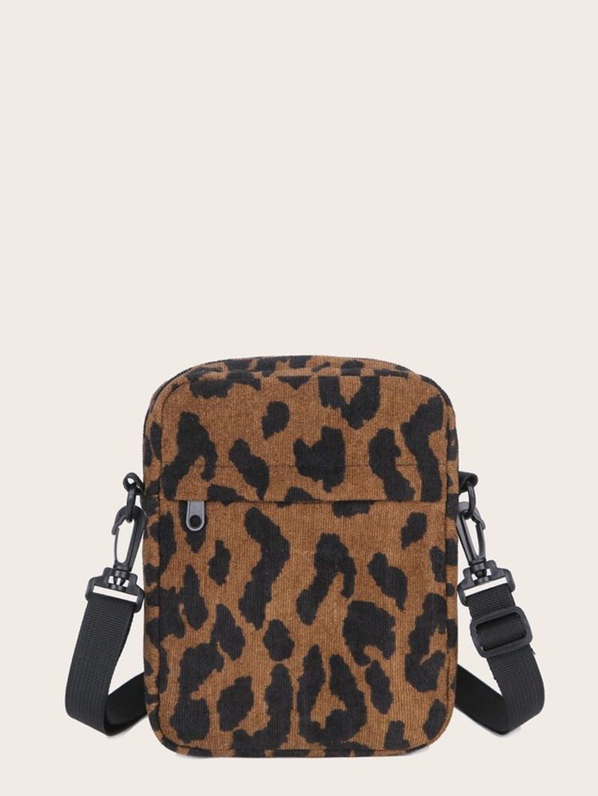 Fashion Ajustável Leopardo Elegante Crossbody