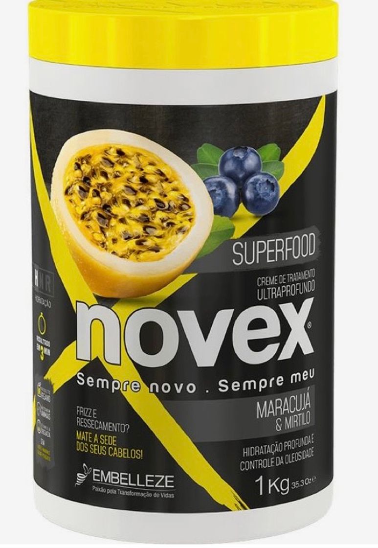 Moda Creme de Tratamento Novex Superfood Maracujá e Mirtilo 