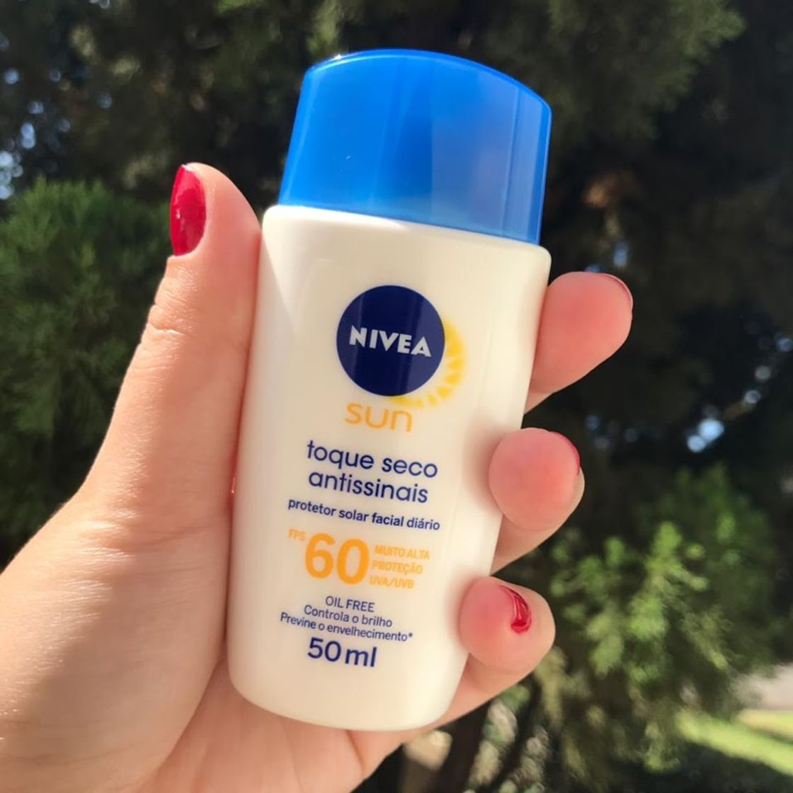 Fashion Protetor solar Nivea Sun toque seco antissinais