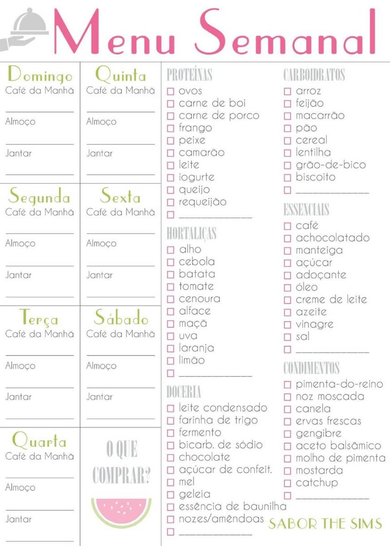 Fashion Menu