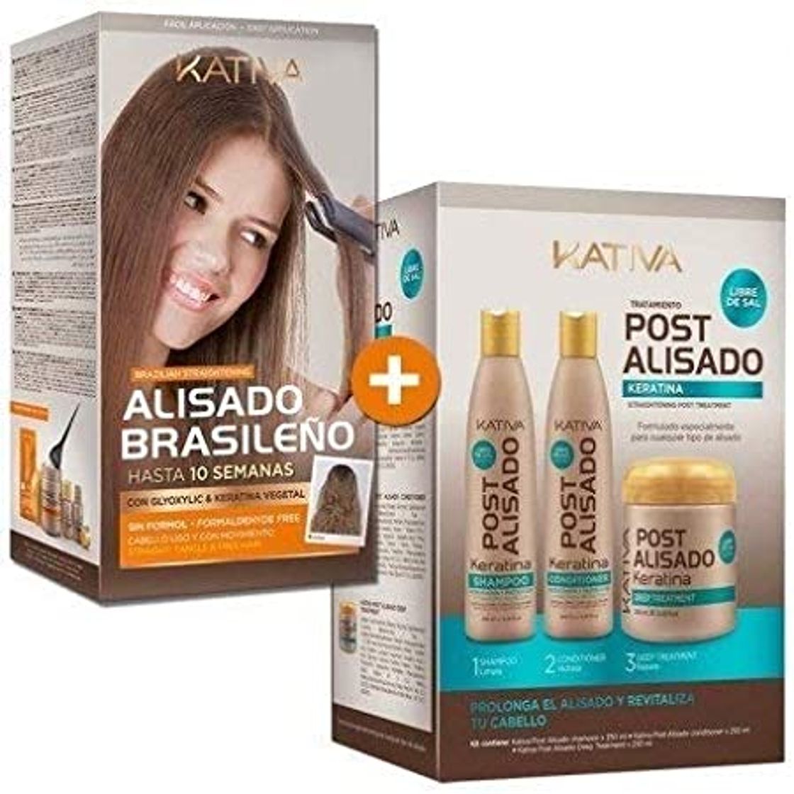 Producto Kativa Kit Alisado Brasileño x2