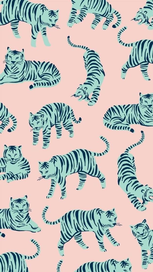 Fashion bluepink tiger 💙💕