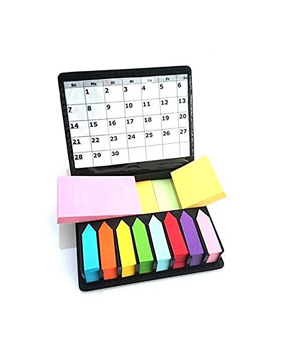 Producto Notes repositionnables megabox 2000 feuilles étiquettes autocollantes en 11 couleurs 3 formats