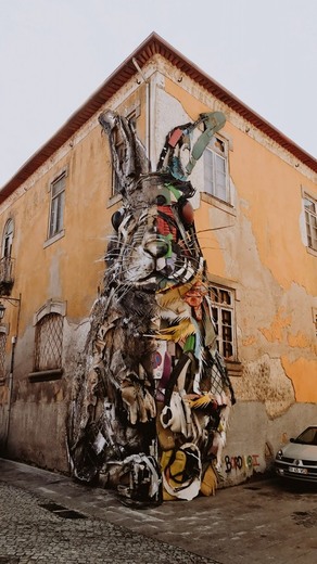 Half Rabbit, urban art from Bordallo II