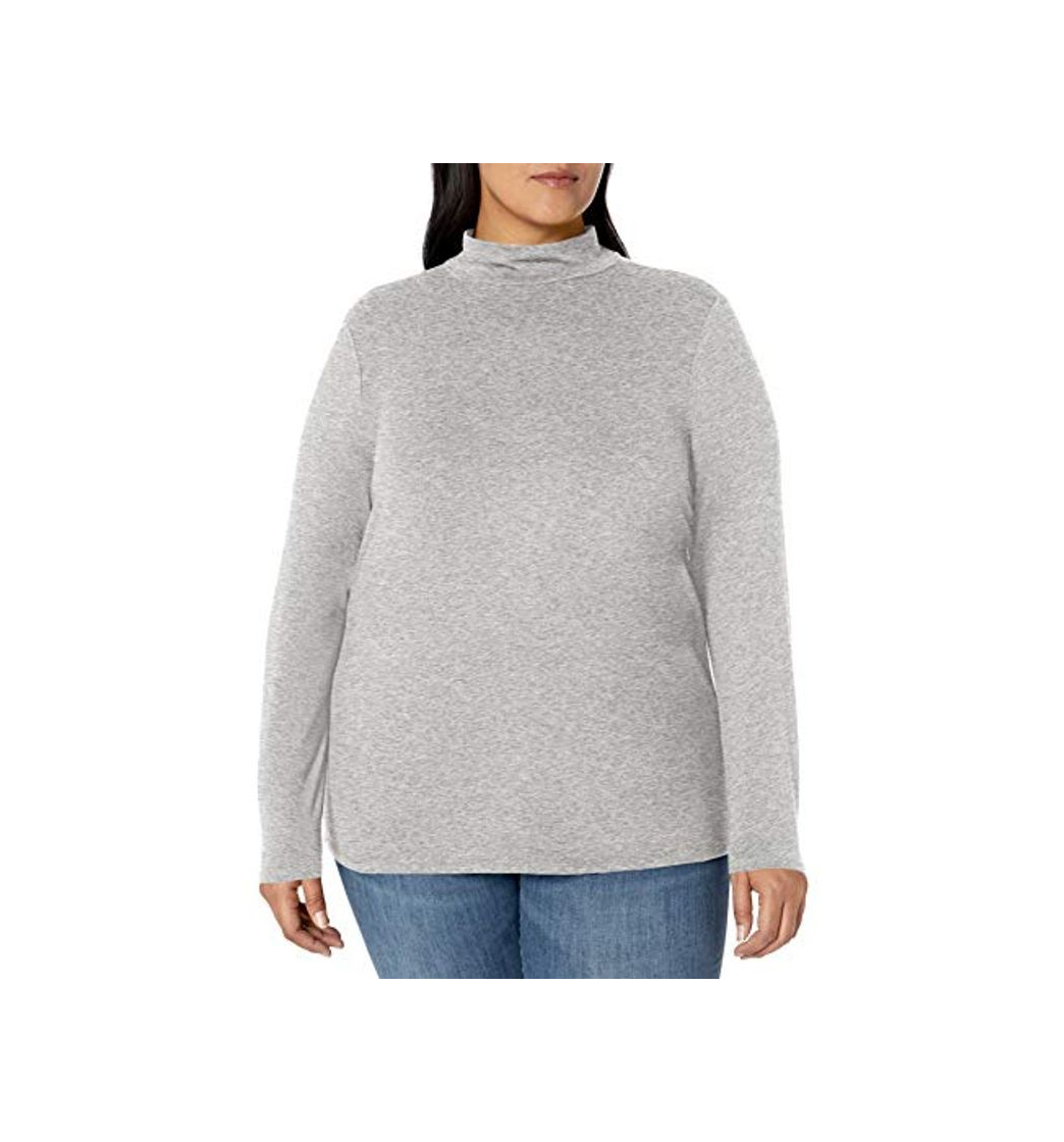 Moda Amazon Essentials Plus Size Long-Sleeve Mockneck Fashion-t-Shirts