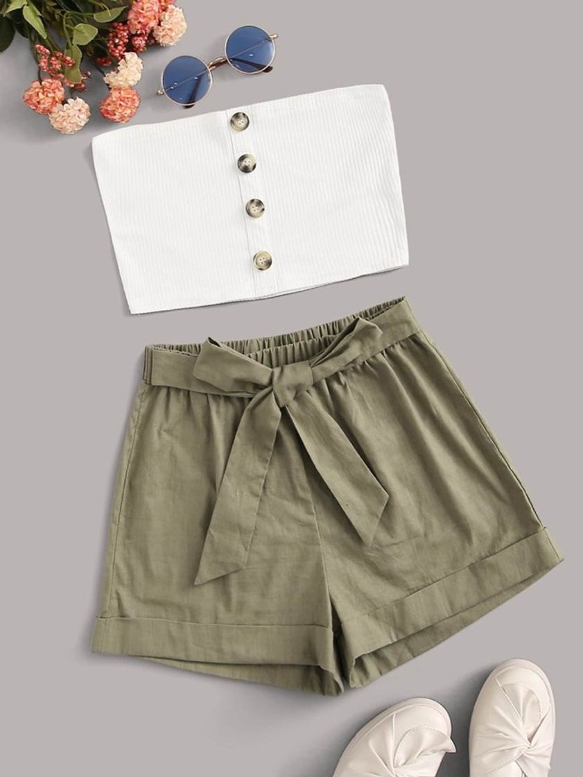 Conjunto bohemio verde 