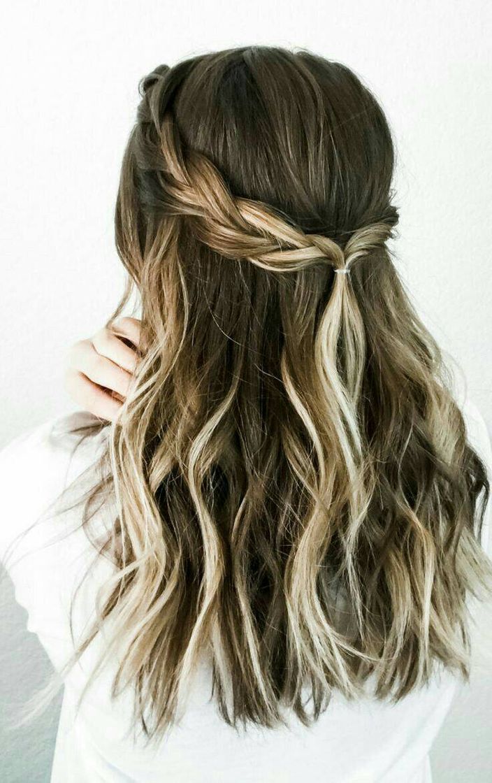 Moda Cabelo com luzes/penteado