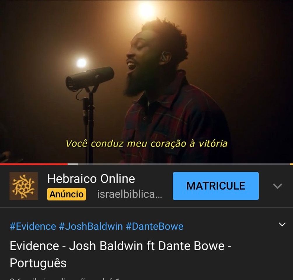 Music Evidence - Josh Baldwin ft Dante Bowe - Português - YouTube