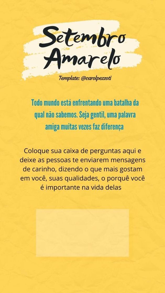 Moda Setembro Amarelo