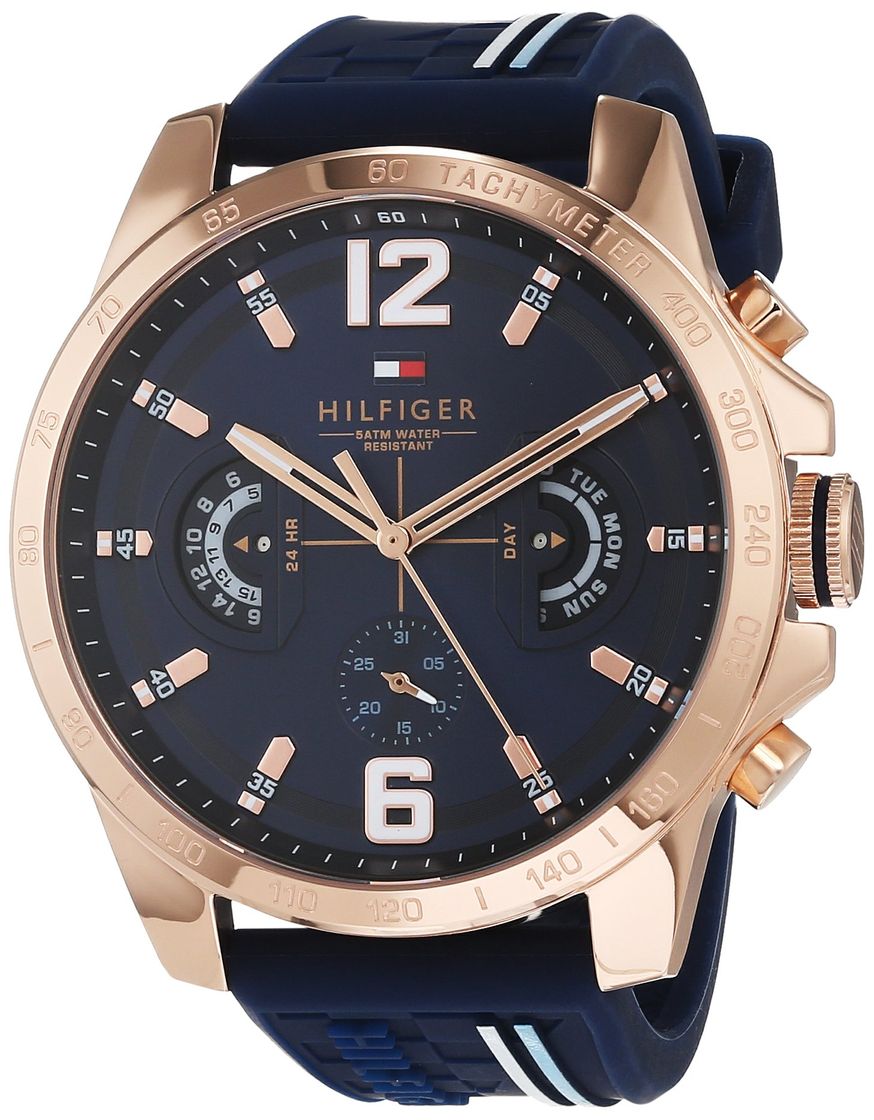 Product Tommy Hilfiger Reloj Multiesfera para Hombre de Cuarzo con Correa en Silicona