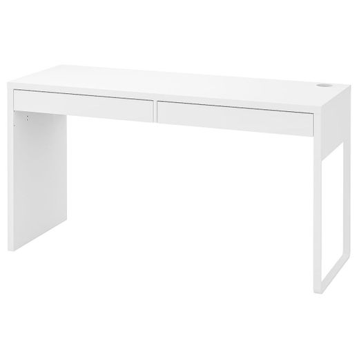 MICKE Escritorio, blanco, 142x50 cm - IKEA