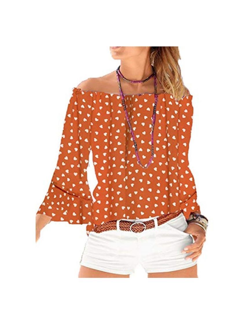 Social Yiarnme Mujer Verano Casual Blusa Camiseta 3/4 Manga Suelto T-Shirt Tops Sin