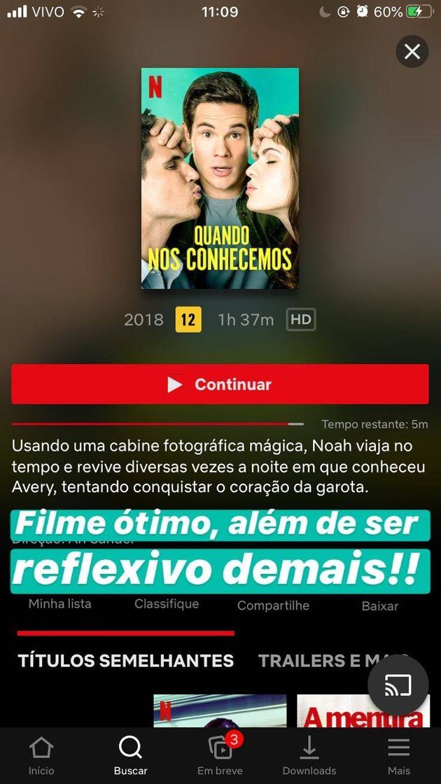 Película Quando nos conhecemos 