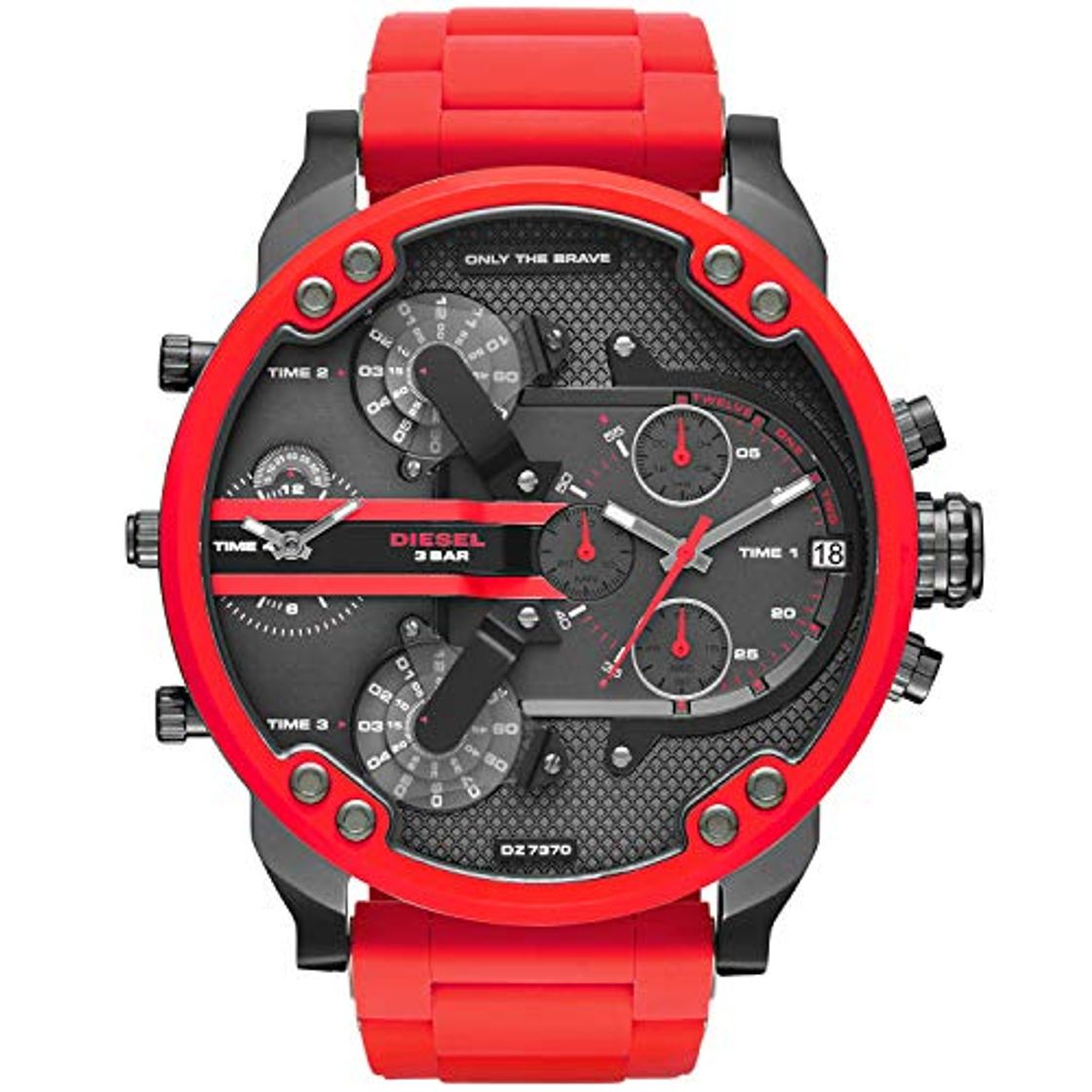 Fashion Diesel Reloj analogico para Hombre de Cuarzo con Correa en Silicona DZ7370