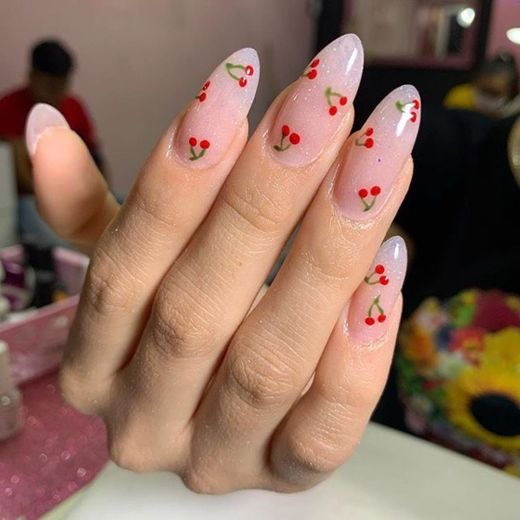 cherry nails 🍒