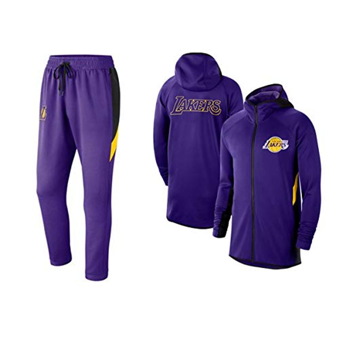 Moda Haoshangzh55 Baloncesto Masculino con Capucha Traje # Lakers Sudadera Flojos Baloncesto Sudadera