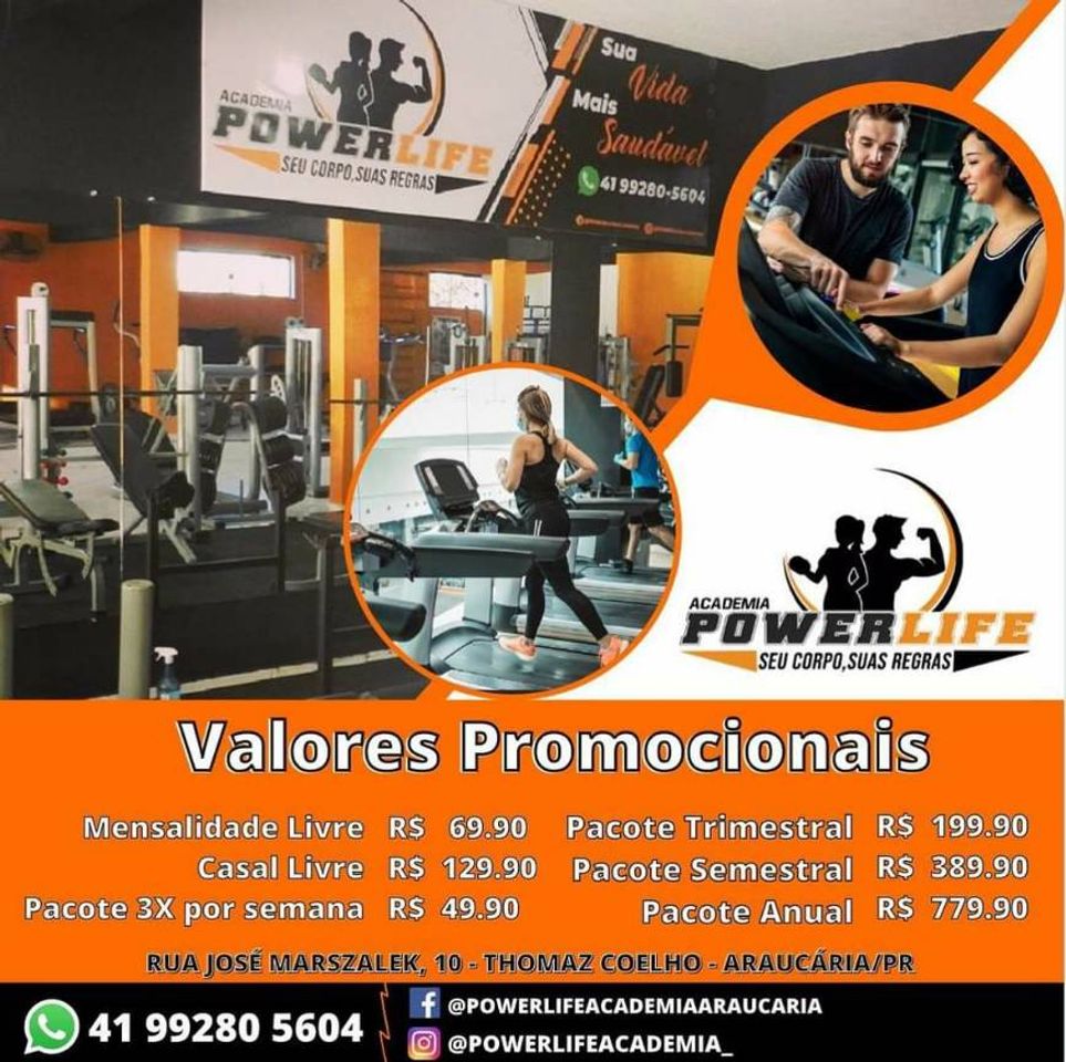 Lugares Academia Power Life Araucária