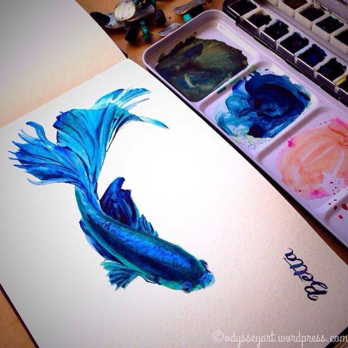 Fashion Betta-Watercolor