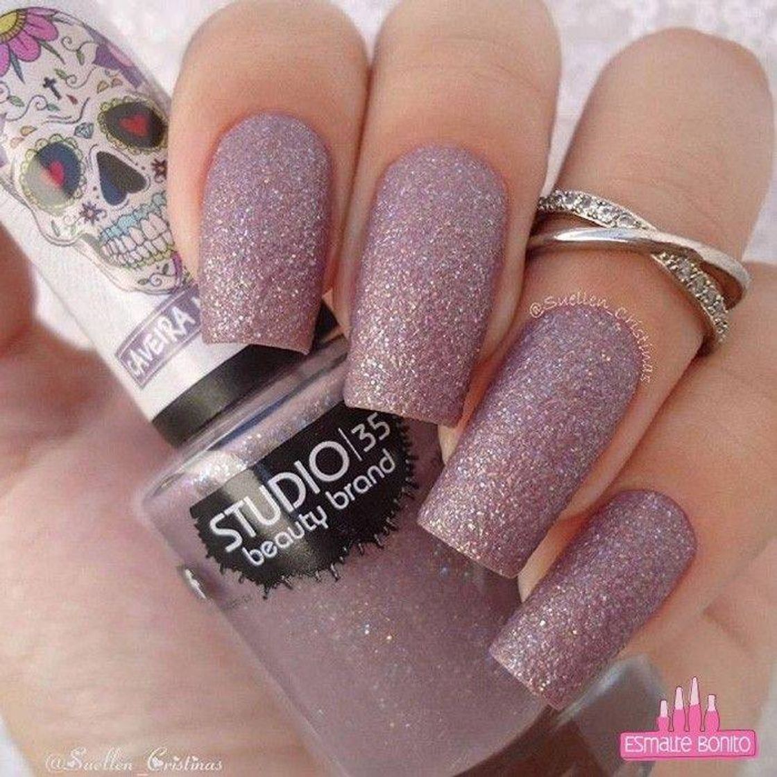 Moda Nails Glitter Roxo✨