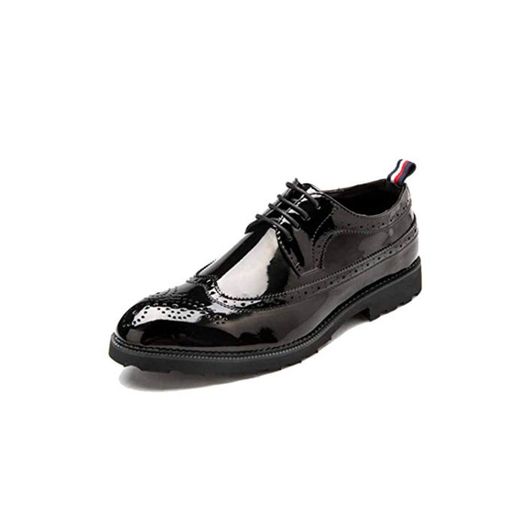 Zapatos de Boda para Hombres Zapatos de Brogue Formales para Hombres Zapatos clásicos de Marca Italiana Zapatos Oficiales para Hombres Vestido de Novia Sapato Masculino