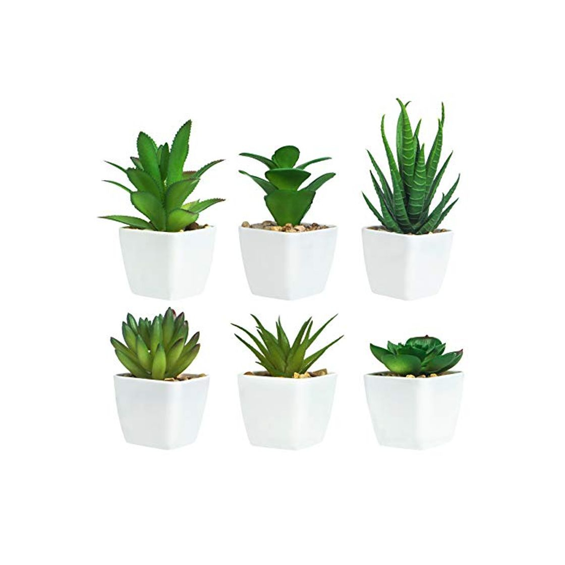 Product Ouddy 6 Piezas de Plantas Suculentas Artificiales en Macetas