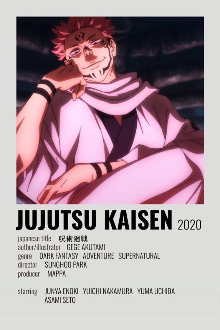 Fashion JUJUTSU KAISEN