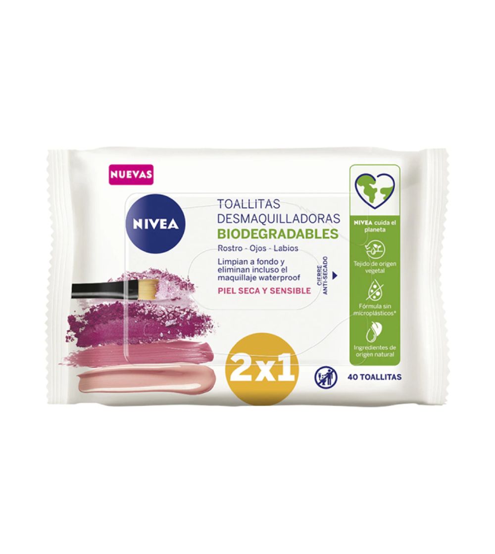 Fashion Nivea - Toallitas desmaquillantes suaves Formato Ahorro