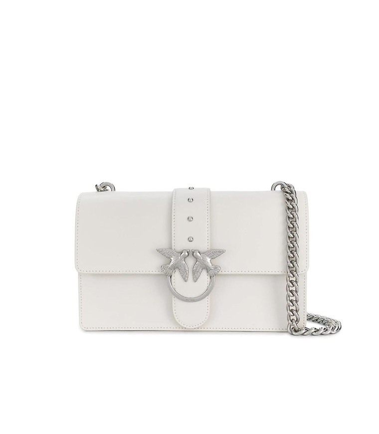 Fashion PINKO WHITE LOVE CLASSIC SIMPLY C CROSSBODY BAG