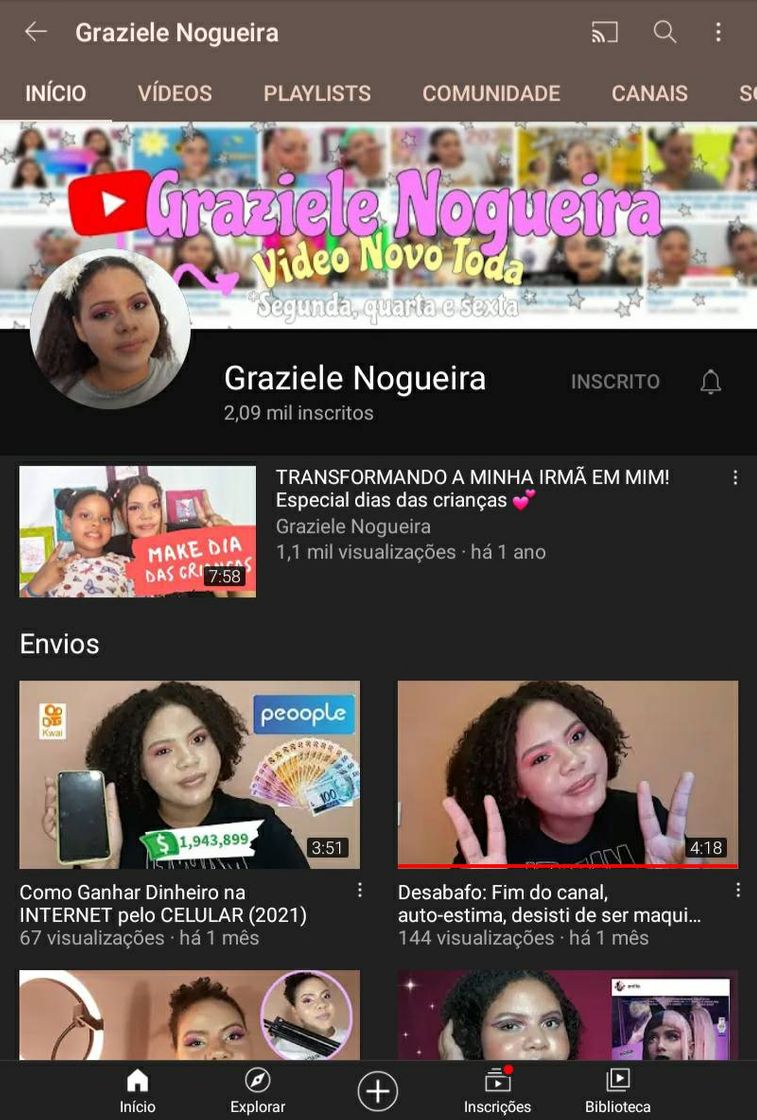 Moda Meu canal do YouTube!!!💖