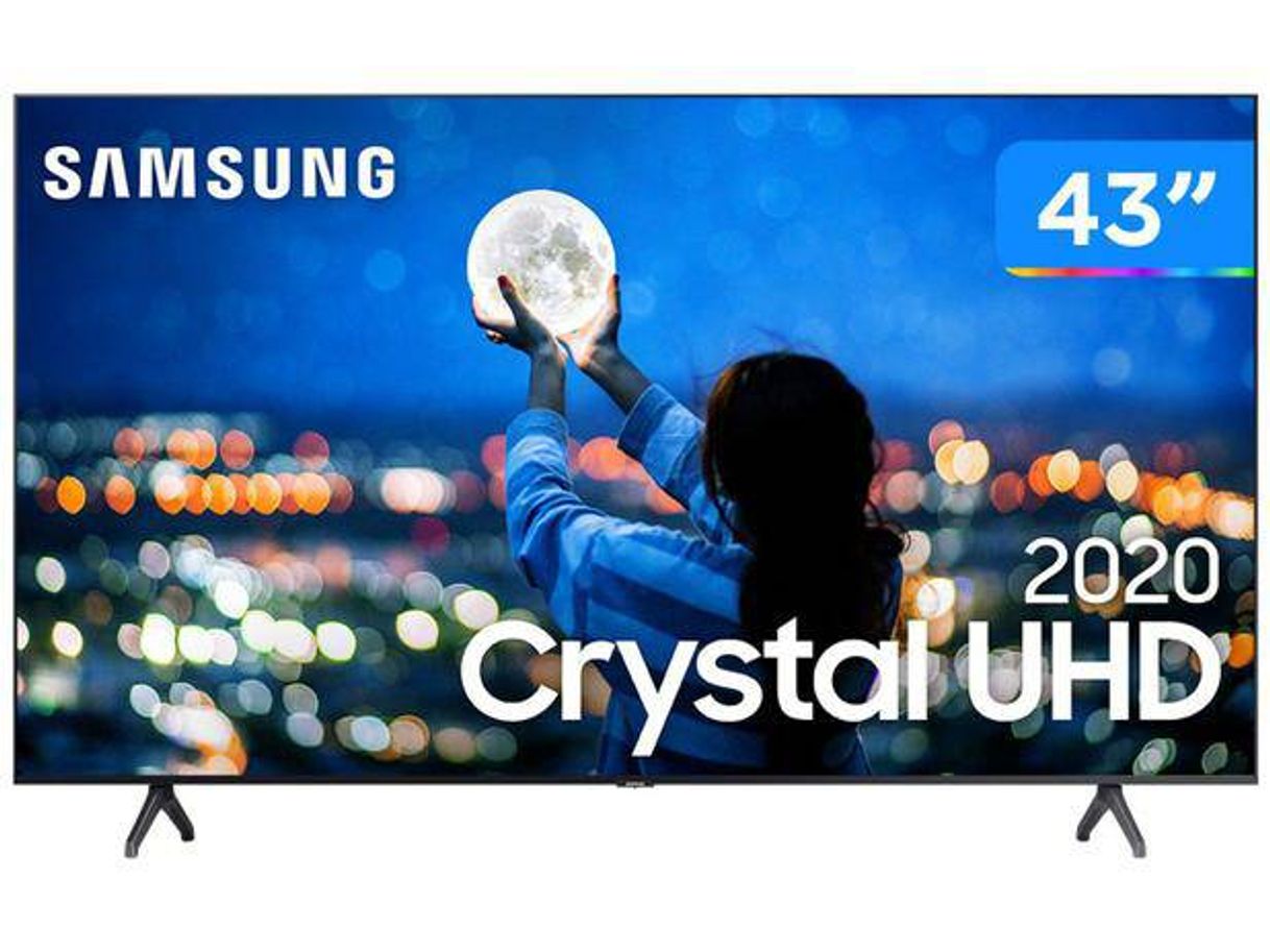 Moda Smart TV Crystal UHD 4K LED 43” Samsung - 43TU7000 Wi-Fi Blu