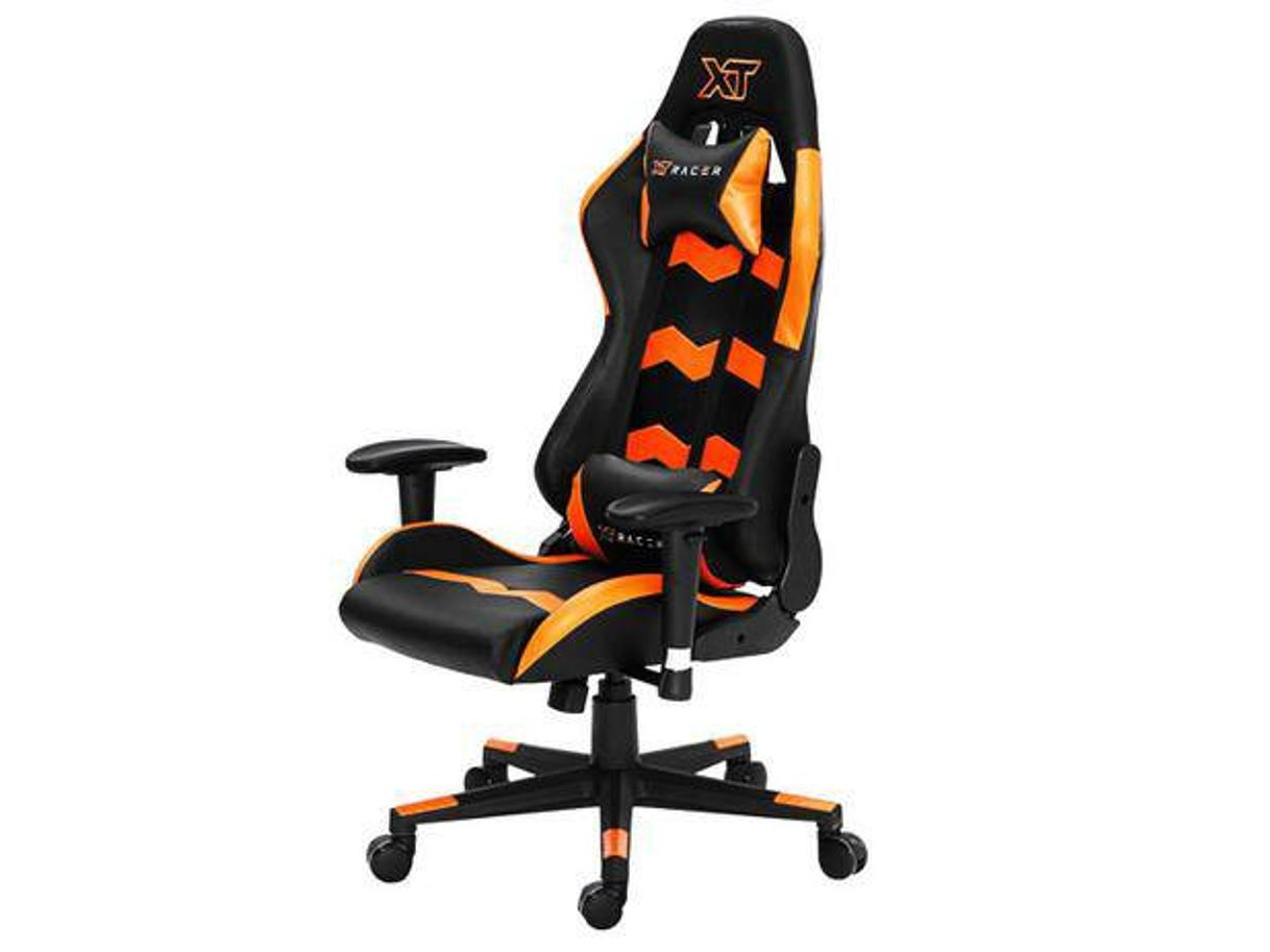 Fashion Cadeira Gamer XT Racer Reclinável Preta e Laranja - Speed Se