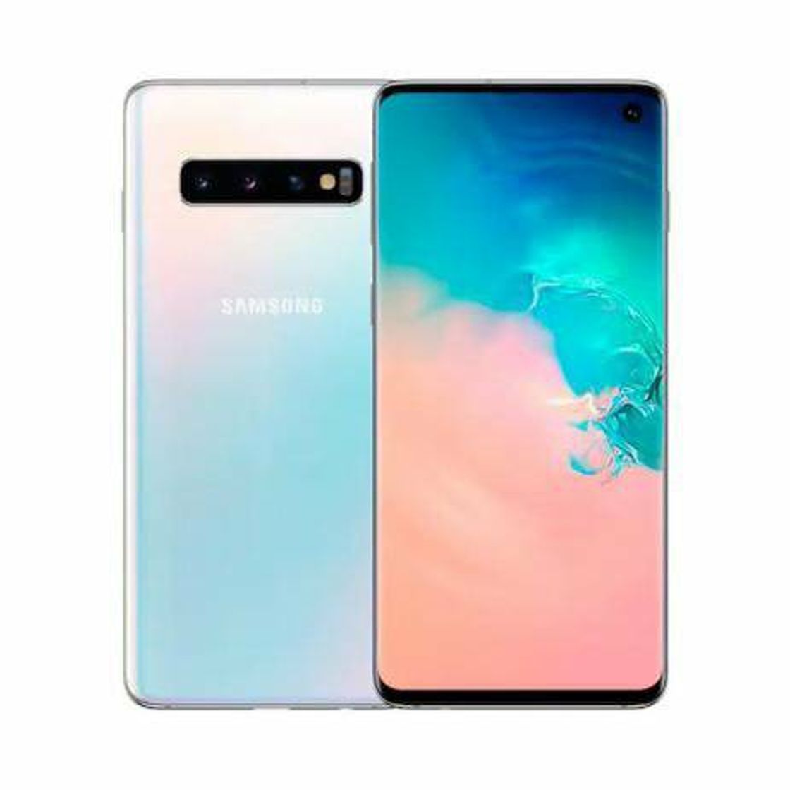 Fashion Smartphone Samsung Galaxy S10, Branco, G973F/DL, 6,1, 128GB,