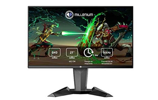 Millenium MD27PRO - Monitor Gaming para e-Sport de 27" QHD 144hz con